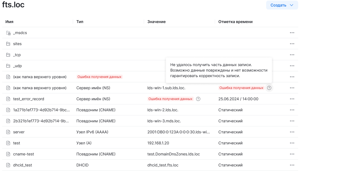 dsm dns error