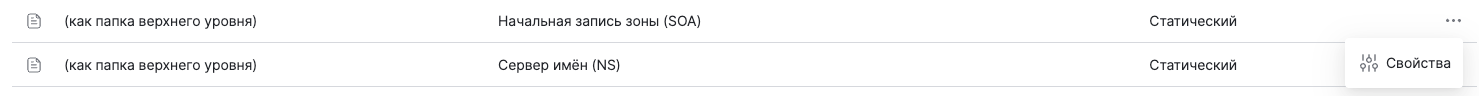 dsm dns soa properties