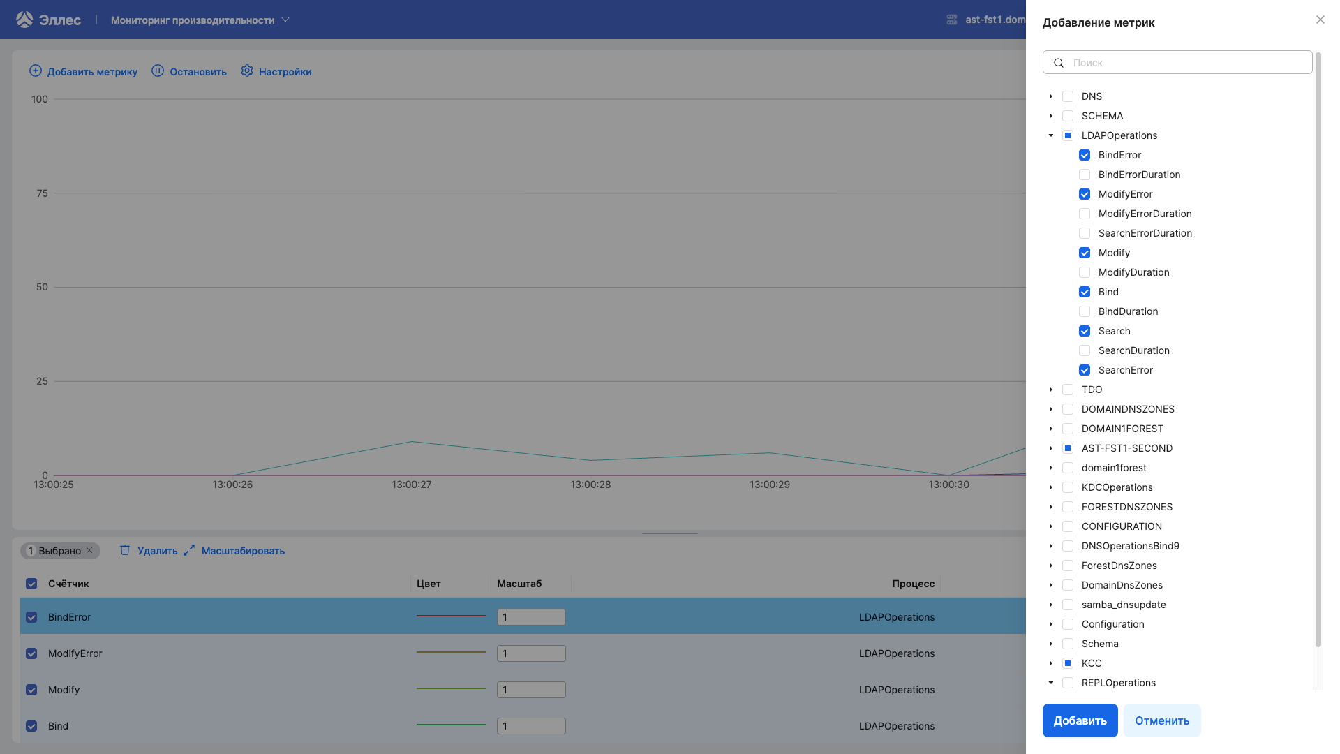 dsm mon add metrics