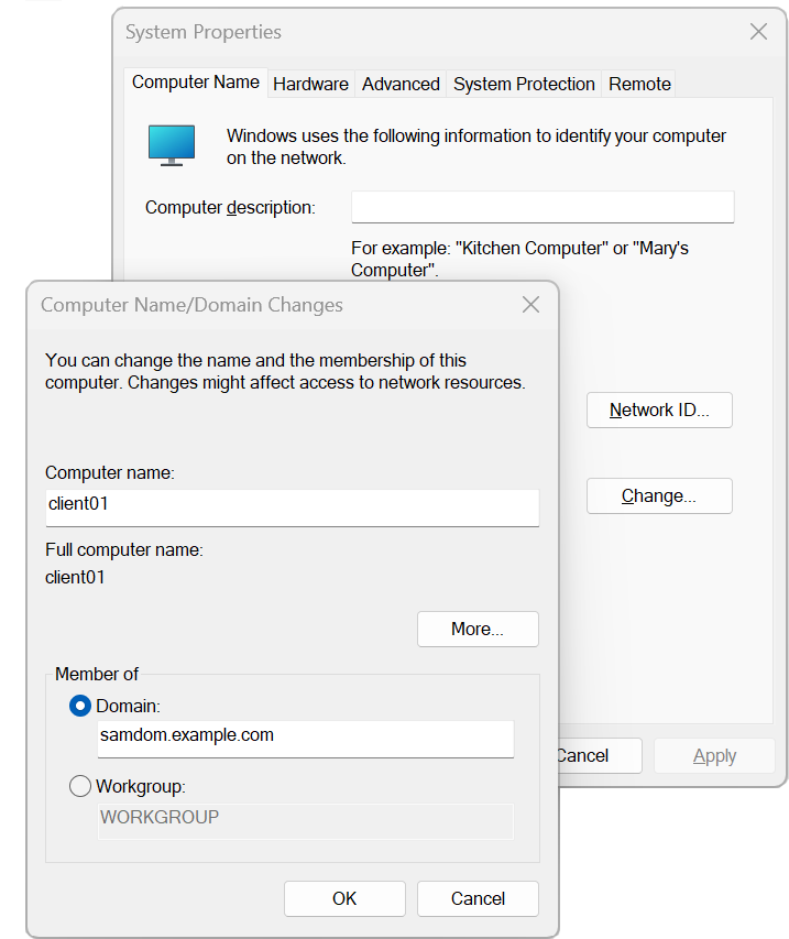win join settings