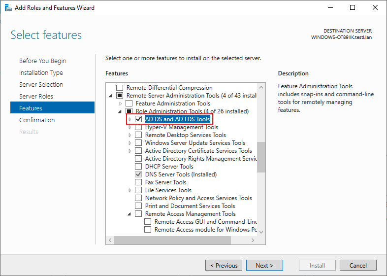 install rsat server
