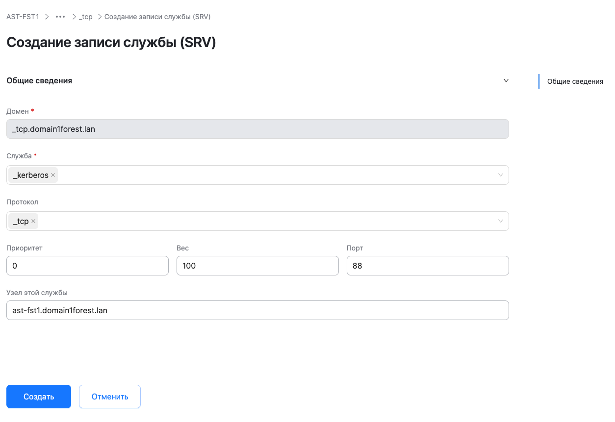 dsm dns add srv 3