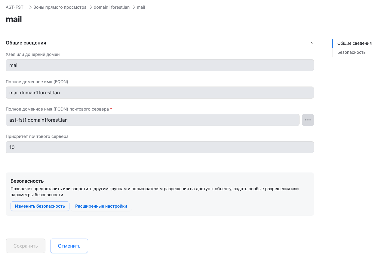 dsm dns mx properties