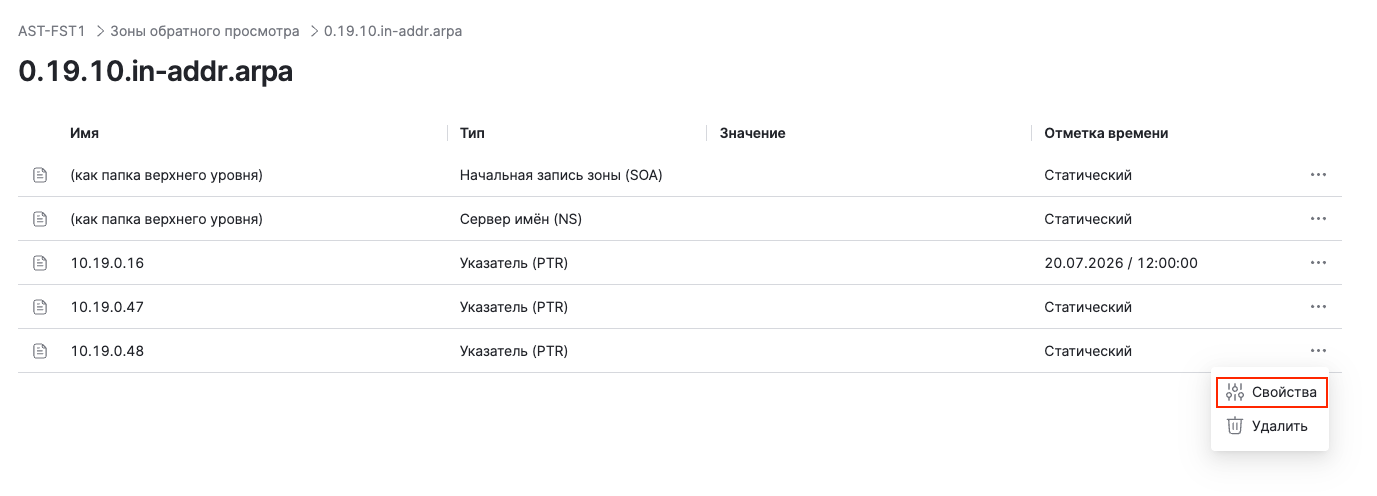 dsm dns view ptr