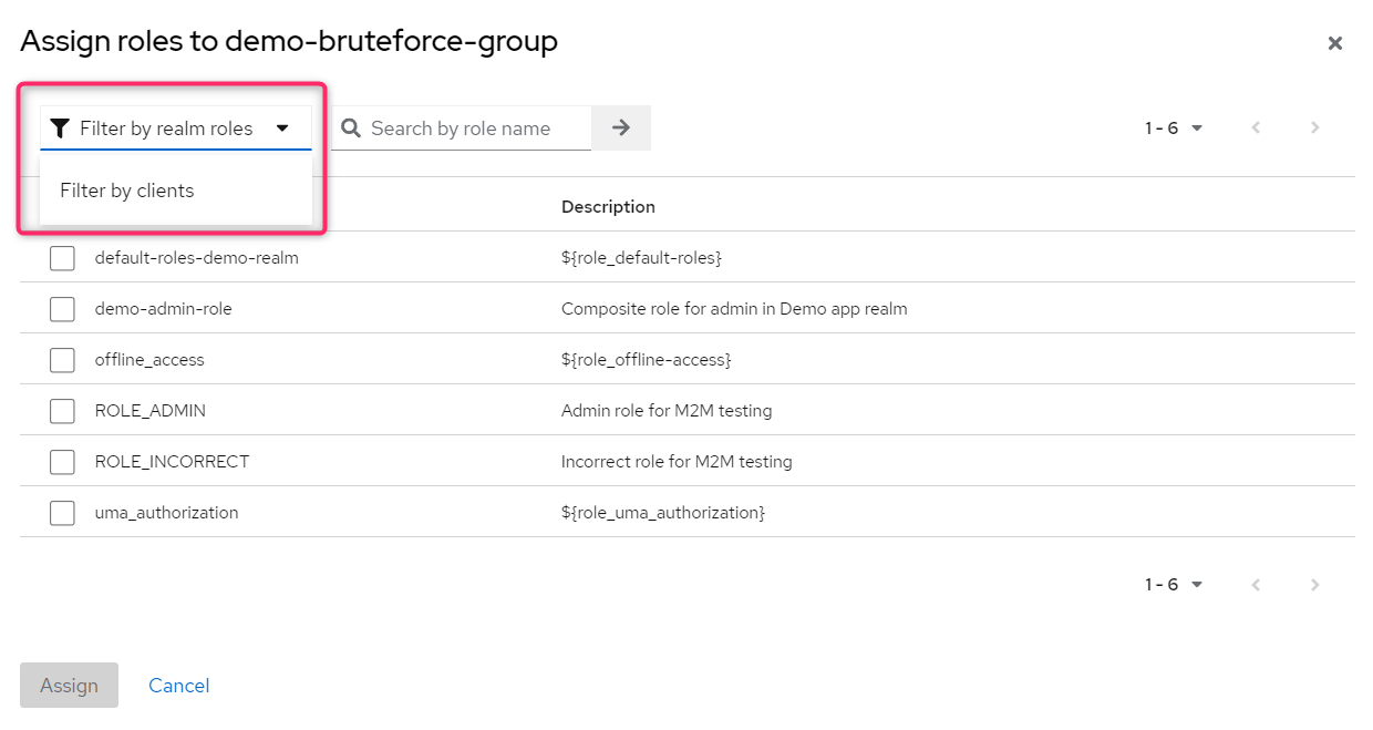 assign role to group 2