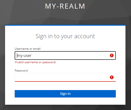 invalid user pass