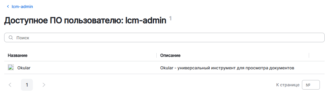 available sw to user