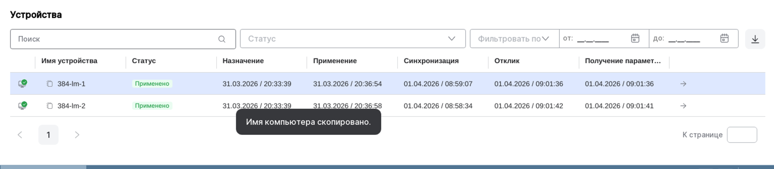 copy icon in table