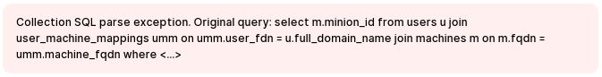 create sql error
