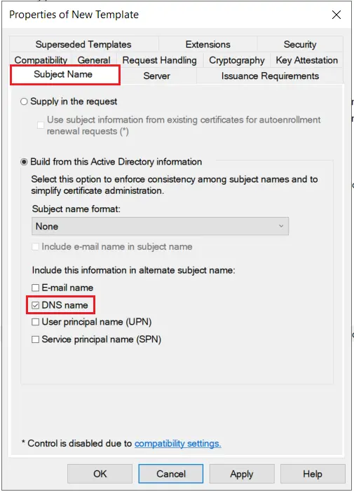 5 dns name
