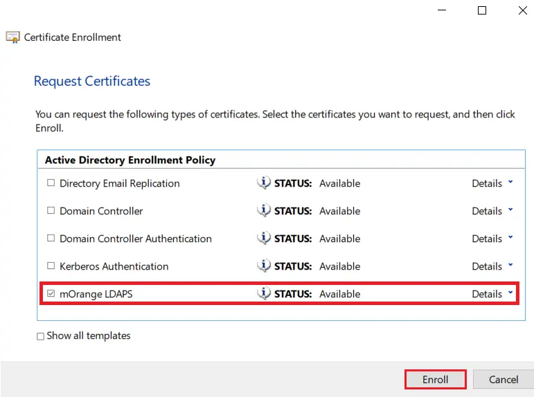 6 request certificates