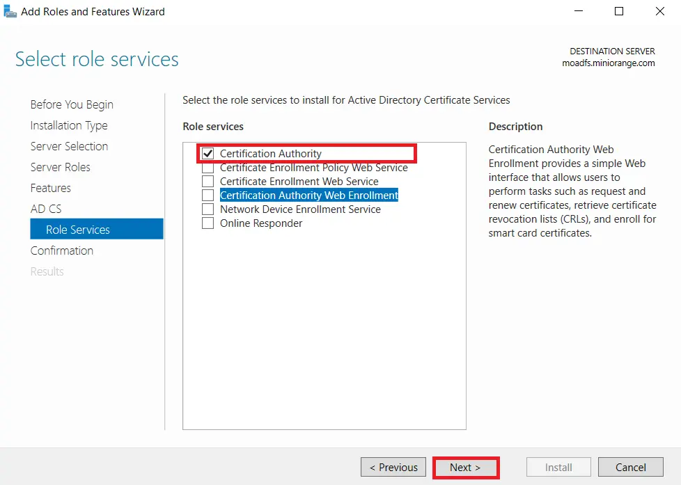 7 select role services